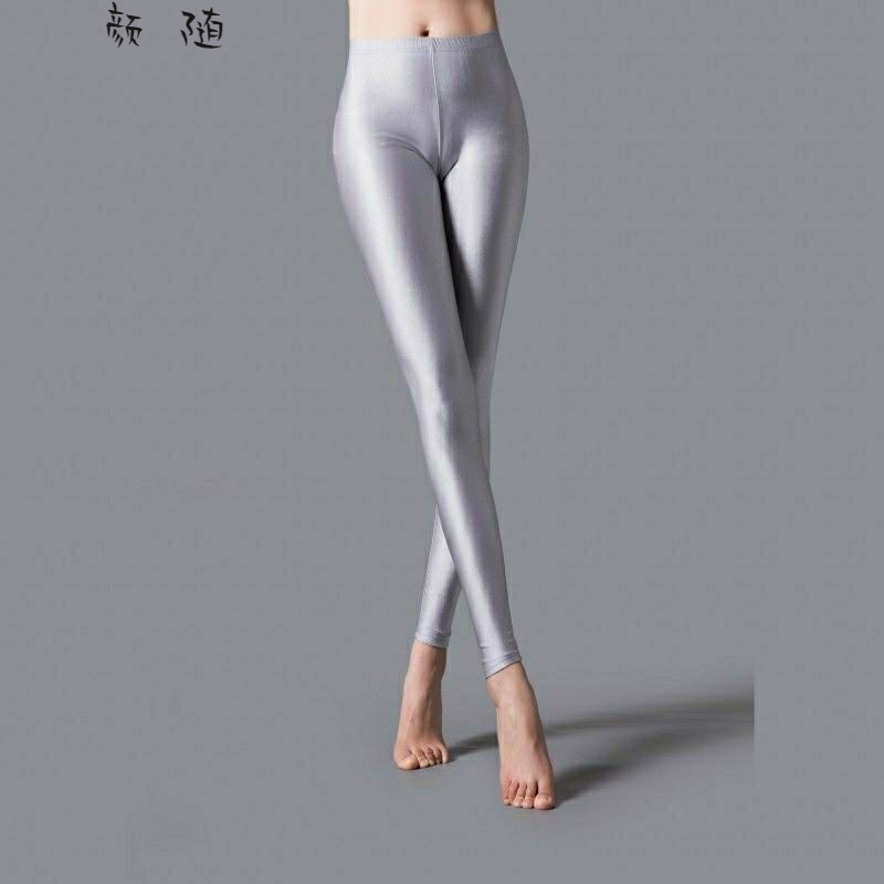 弹力裤女外穿夏季薄款女士夏季打底裤超薄款牛奶丝冰丝光泽裤外穿打底
