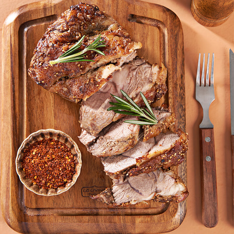 1号会员店 宁夏盐池滩羊 去骨后腿肉2斤 180天乳羔羊 羊肉生鲜 羊腿肉