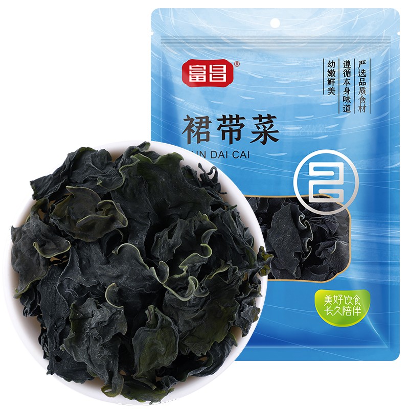 富昌 裙带菜200g 海产干货烘干海带菜 凉拌煲汤韩式海带汤火锅食材