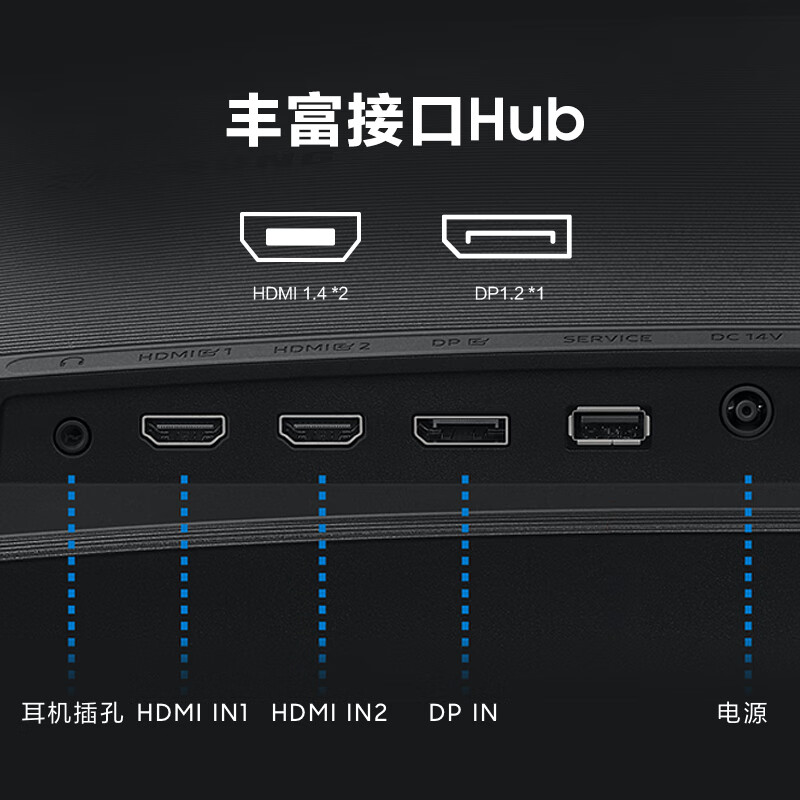 三星（SAMSUNG） 27英寸 2K IPS技术屏 可升降 垂直竖屏 可壁挂 游戏设计电脑显示器 S27B612