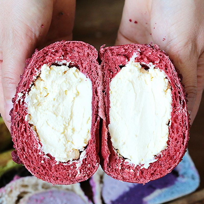 软欧包面包西式麻薯芋泥紫薯手工紫米夹心网红早餐 2个欧包(备注口味)