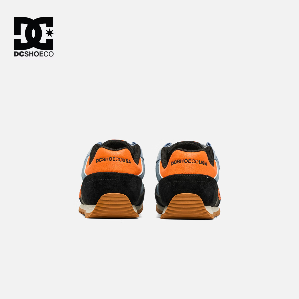 DCSHOES CAS Prince童鞋儿童休闲鞋2026新款中大童运动鞋百搭潮流板鞋9 雾蓝橙 37 码 适合脚长(228-232mm)