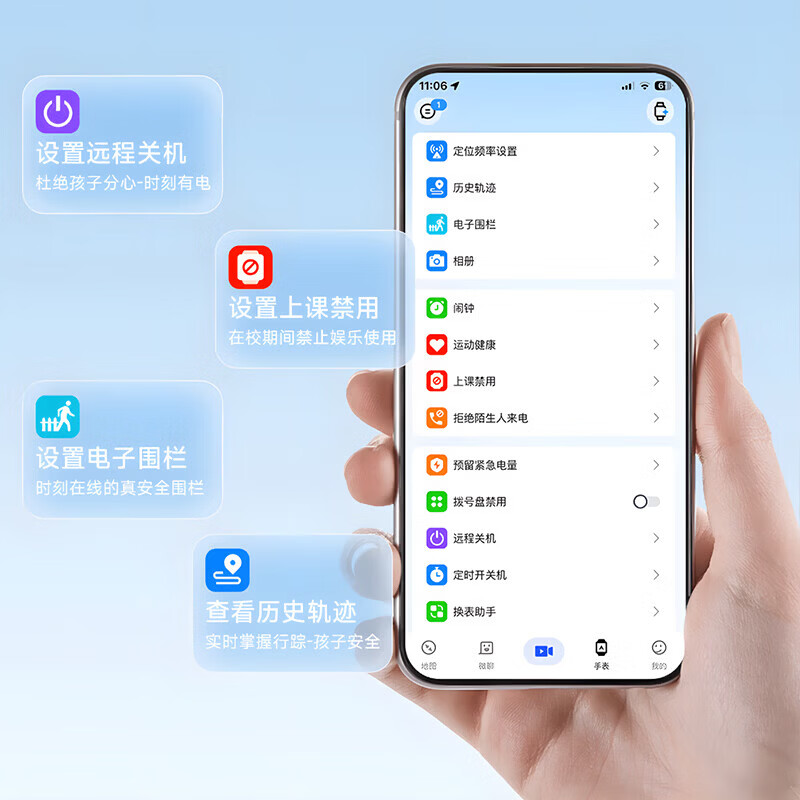 HAWGTMAX华为机适用学生儿童智能电话手表2026新款5G全网通定位防水可插卡 标准版【蓝】超大内存 [多重定位]