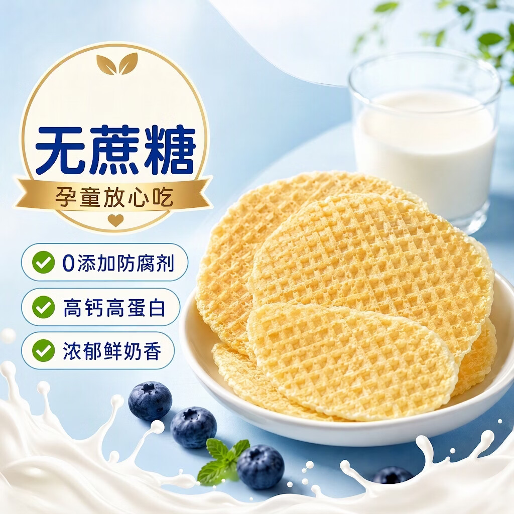 乳中情鲜烤奶皮 无蔗糖20g 奶制品休闲零食 内蒙特产 高钙脆片
