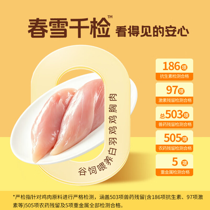春雪食品香煎鸡扒 【千项严检】水煎鸡胸排健身轻食沙拉空气炸锅食材 100g*24片