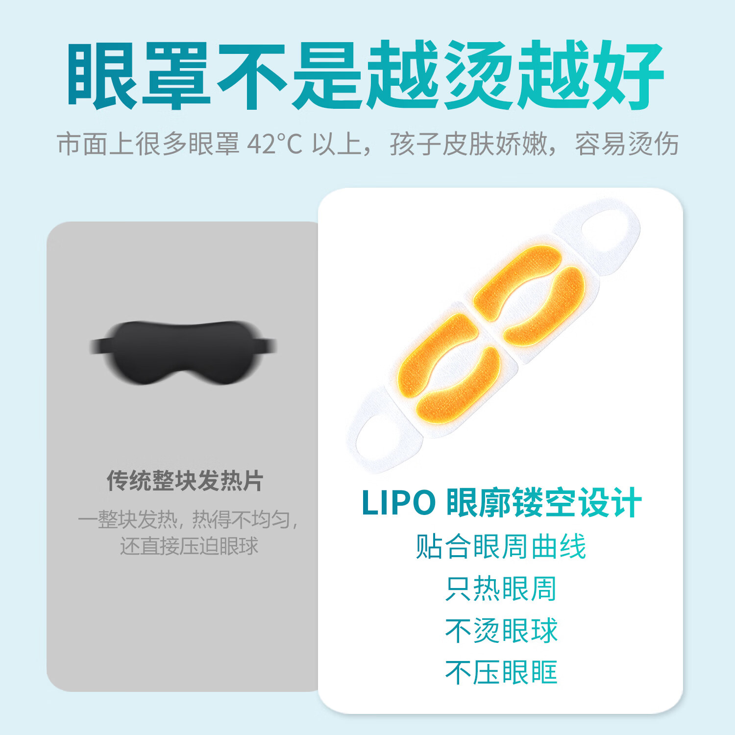 LIPO李白青少年儿童热敷眼罩眼干涩睡眠男女遮光睡眠 眼镜盒 7片x4盒+眼镜盒 独立包装