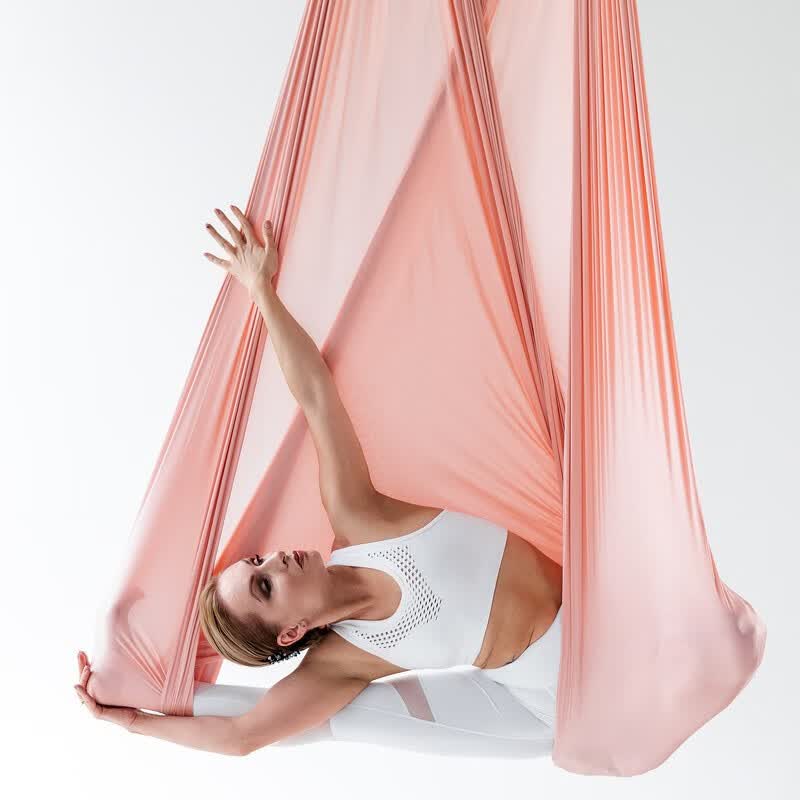 prior fitness空中瑜伽吊绳吊床吊布美式锦纶中弹yoga hammock绸缎