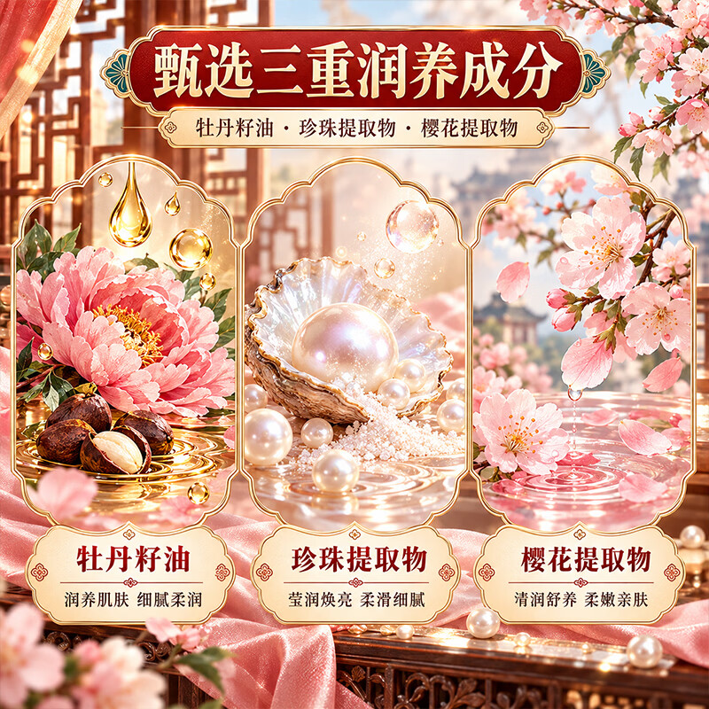 雪弥(XOERMIOY)老上海雪花膏精油乳液补水保湿面霜护手霜秋冬滋润防干裂清爽不腻 老上海雪花膏60g×3盒