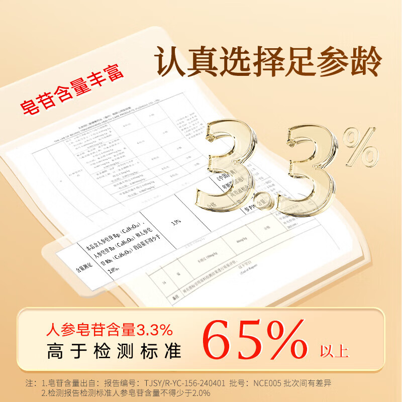 北京同仁堂西洋参片礼盒花旗参送父母长辈礼品春节年货礼盒 5号圆片 100g*1盒 1.0-1.2cm