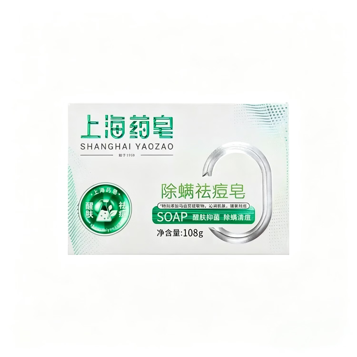 上海药皂舒缓修复皂108g 温和清洁滋润保湿沐浴香皂 一盒108g