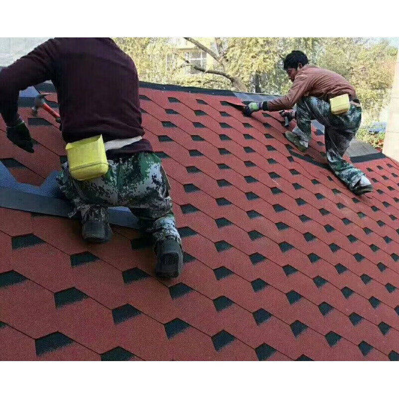 菱形马赛克沥青瓦片油毡瓦屋面瓦阳光房别墅瓦屋顶防水隔热