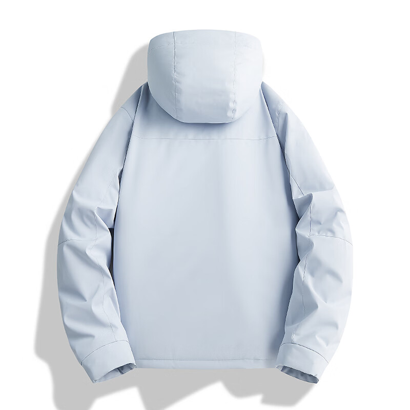 马克华菲(MARK FAIRWHALE)冲锋棉服男秋冬新款加厚保暖防风防水棉袄连帽外套棉衣男 黑色 XL
