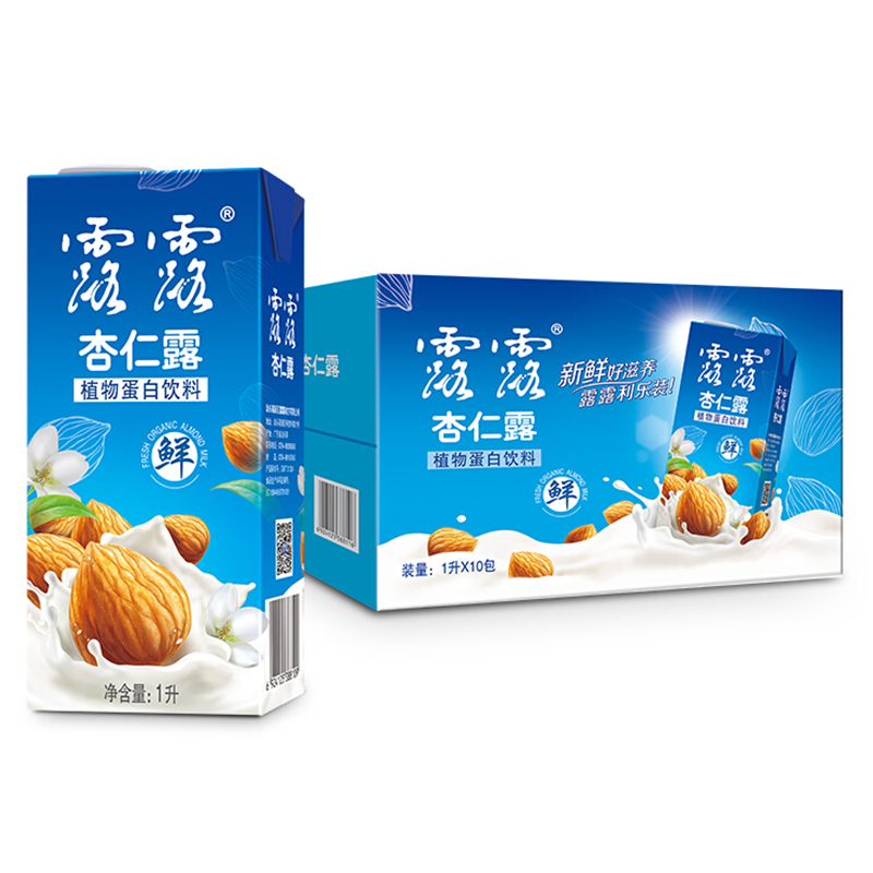 露露 杏仁露植物蛋白饮料1l*10盒 /箱