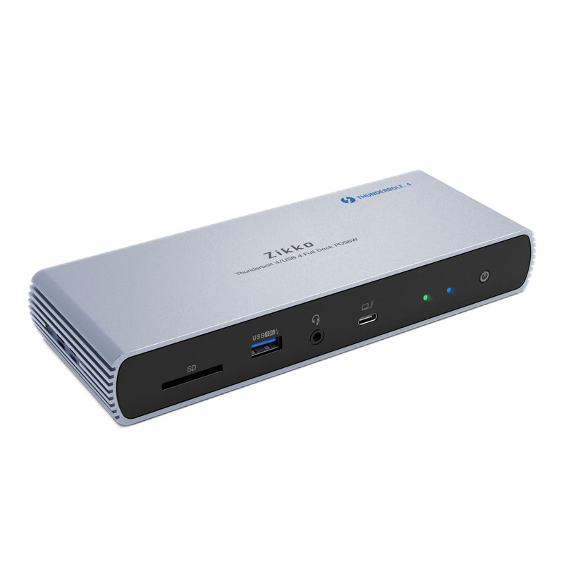 即刻（Zikko） 专业级雷电4扩展坞JHL8440芯片 HDMI2.1 适用MacBook苹果电脑 Thunderbolt4 FullDock 96W