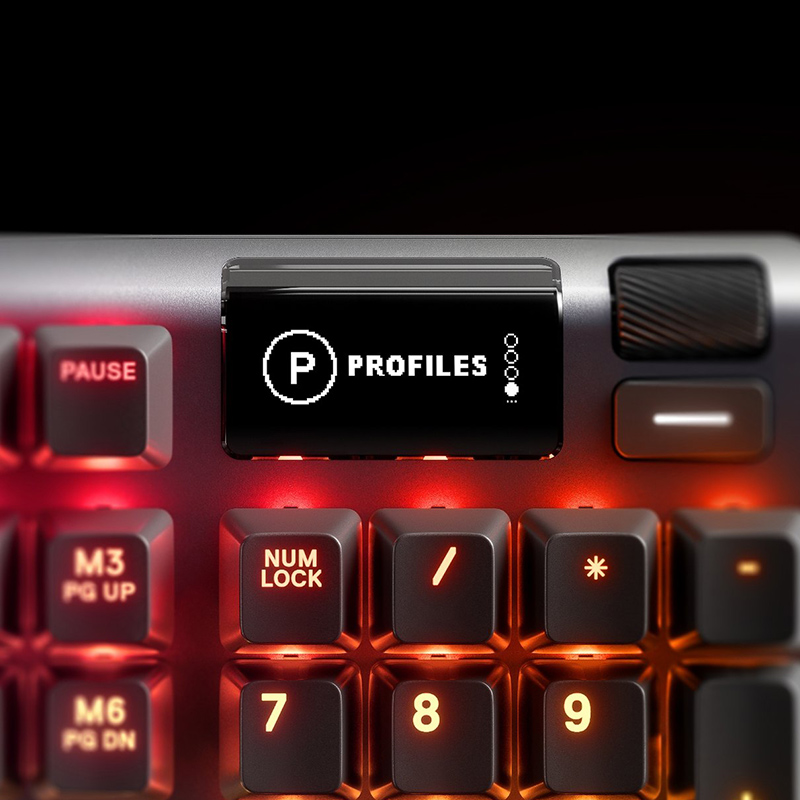 赛睿 (SteelSeries) Apex Pro有线键盘  游戏键盘机械键盘 可调触发键程 OLED免驱调节  独立RGB背光 104键