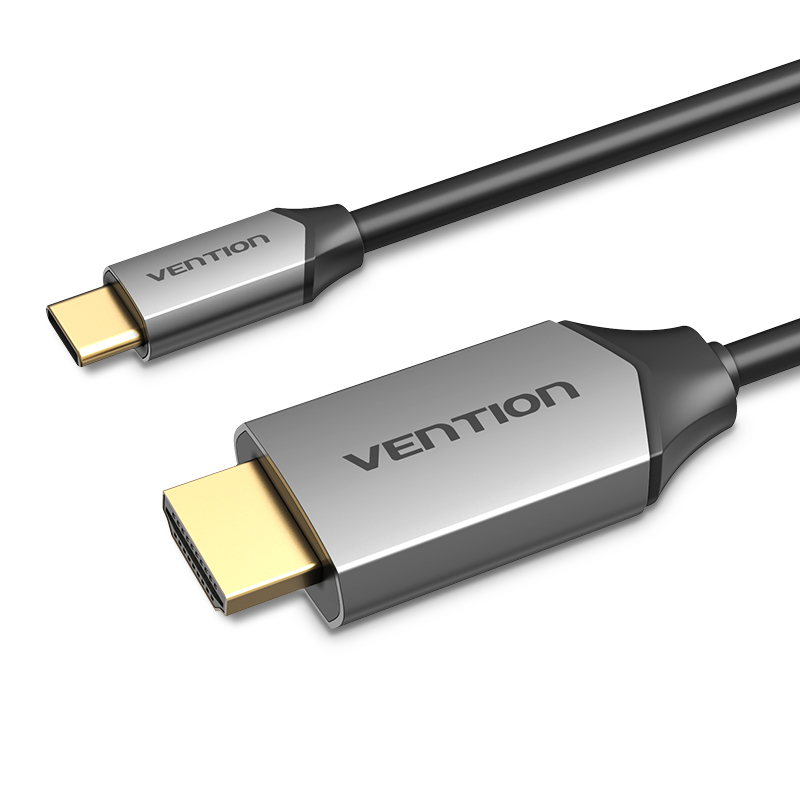 威迅（VENTION）Type-C转HDMI高清转接线 华为P30苹果Mac笔记本转换器4K手机投屏电视USB-C数据线 2米黑CGSBH