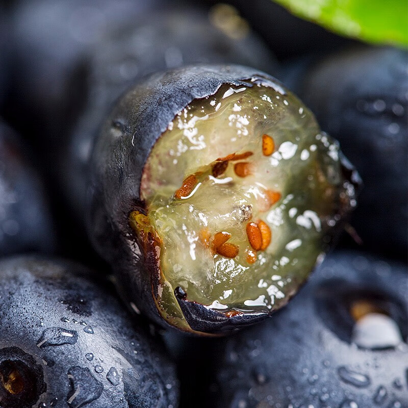 京典光年新鲜蓝莓鲜果 鲜水果蓝莓现货空运到家 100g*6盒装【15mm+】