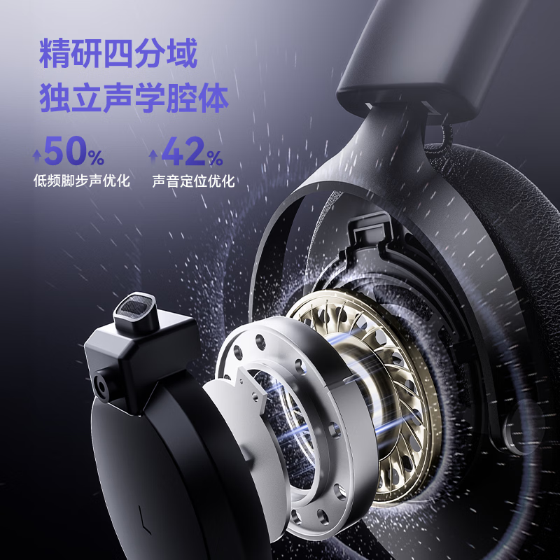 lvsonmng柏林之声适用索尼真无线蓝牙耳机头戴式国潮听歌电竞游戏有线耳麦电脑男女生跑步运动降噪蓝牙耳麦 陨炭黑