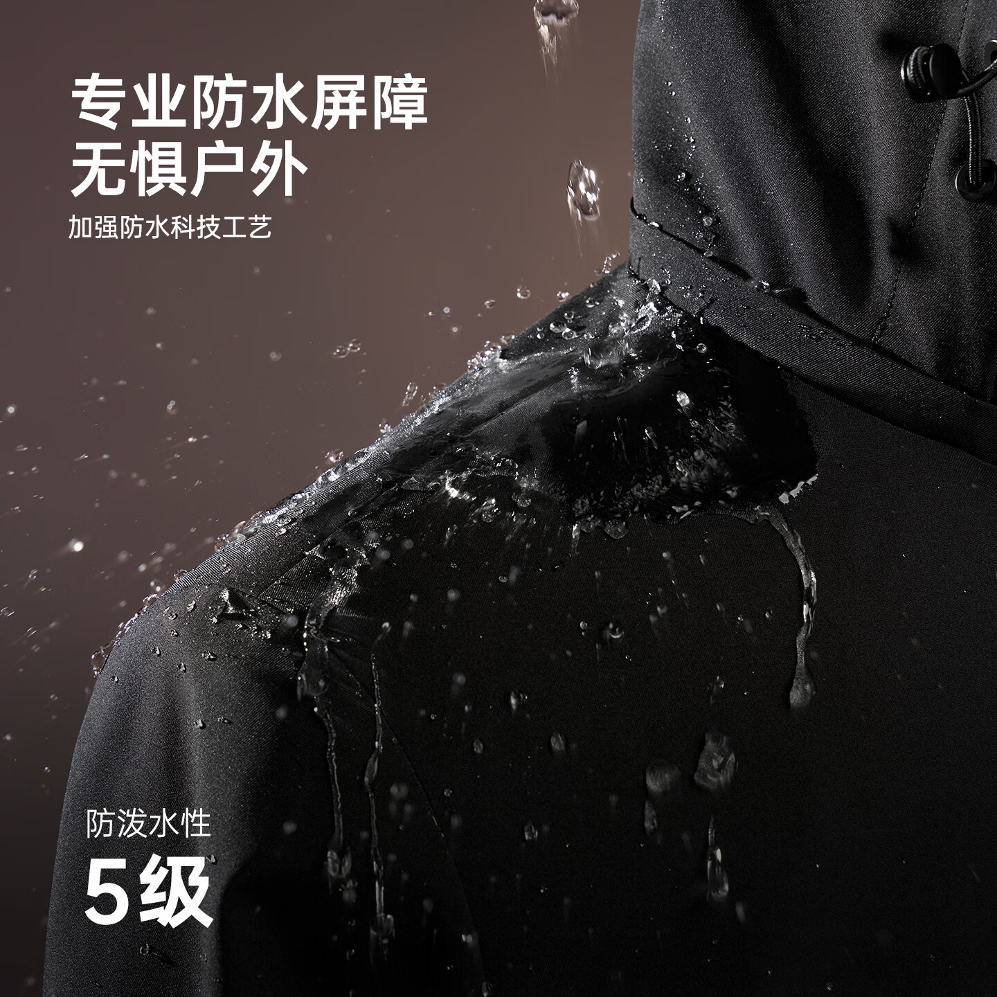 衬衫老罗[三件7穿]三件套夹克外套BWS拒水三防90鹅绒服羽绒服可拆卸外套男 黑色 2XL 52 (156-170斤)