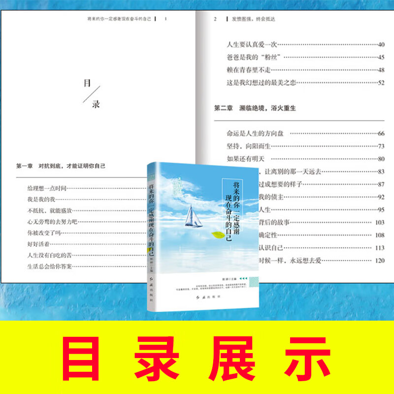 6册将来的你一定感谢现在奋斗的自己 我偏爱少有人走的路 愿你的生活既有善良又有锋芒 没有伞的孩子，必须努力奔跑详情图