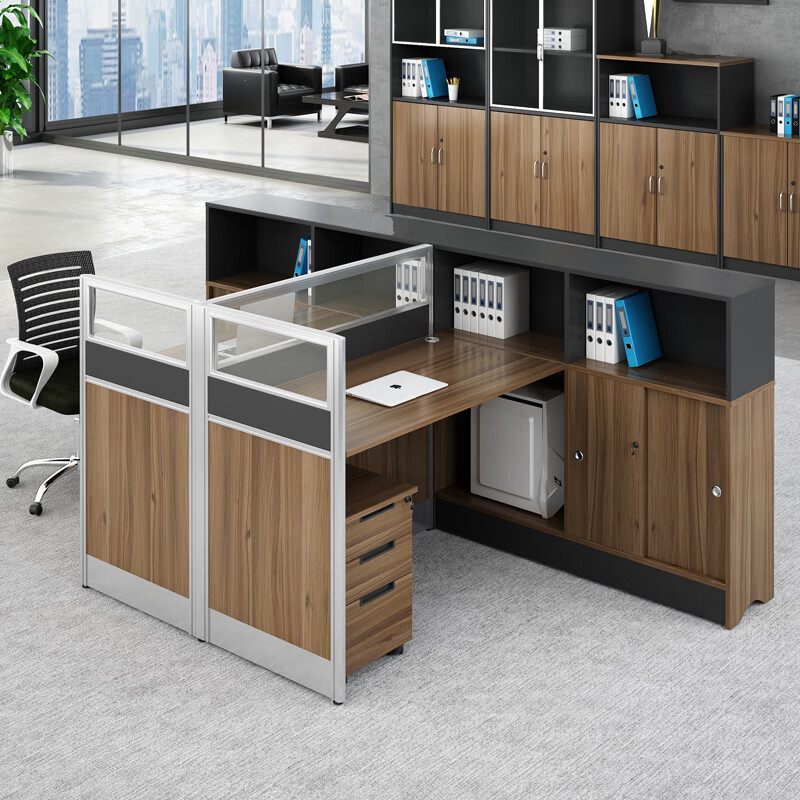 欧琦佳办公桌组合屏风工作位卡座简约现代职员办公桌椅电脑桌椅财务桌