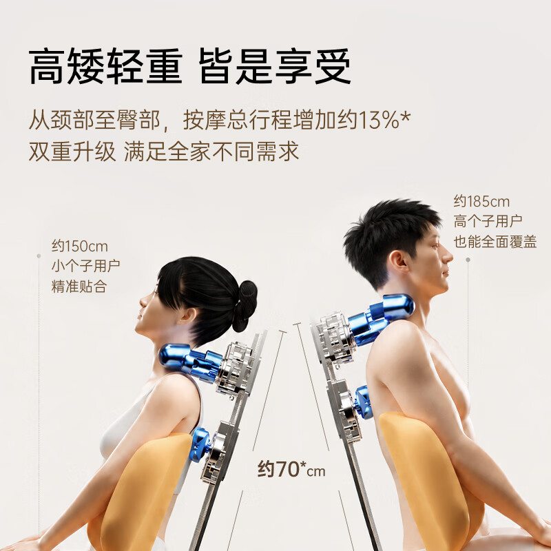 松下【2026新品】RADK5按摩靠垫肩颈腰背臀腿按摩器热敷坐躺垫家用办公神器生日送父母男女朋友礼物 2026新品【智能双机芯 全身可按】RADK5