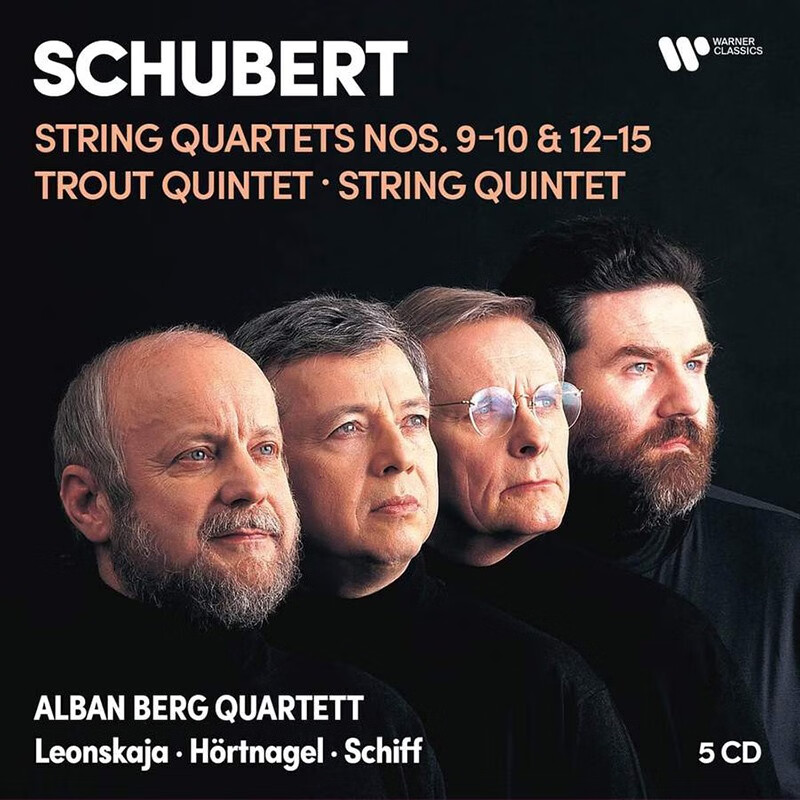 berg quartett 舒伯特 弦乐四重奏 五重奏 鳟鱼五重奏 阿班贝格组5cd