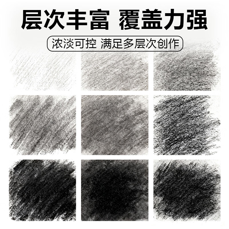 幽幽阁美术生专用碳粉速写高光 素描碳粉+素描基础工具
