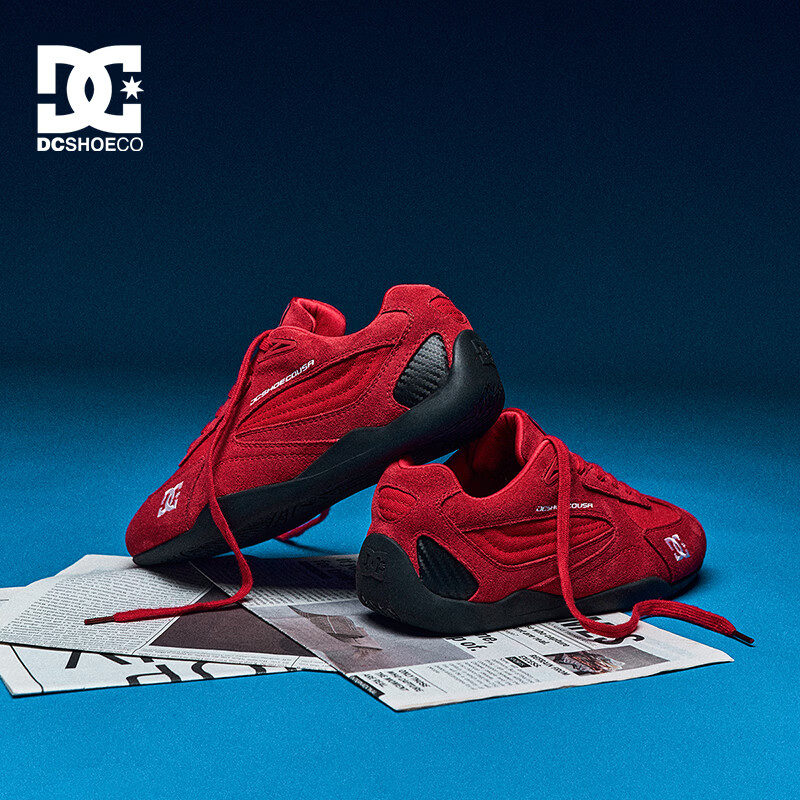DCSHOES CAS CORSARO男士复古德训鞋2026新潮流男鞋运动休闲鞋子赛车鞋93 焰红 36 码【标准尺码,正码正拍】