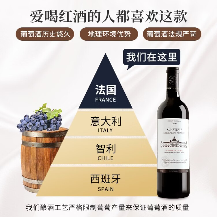 马丁巴克 【双支红酒礼盒】法国进口红酒高端干红葡萄酒送礼批发中秋礼盒 【古堡丨法国】14°酒味醇厚