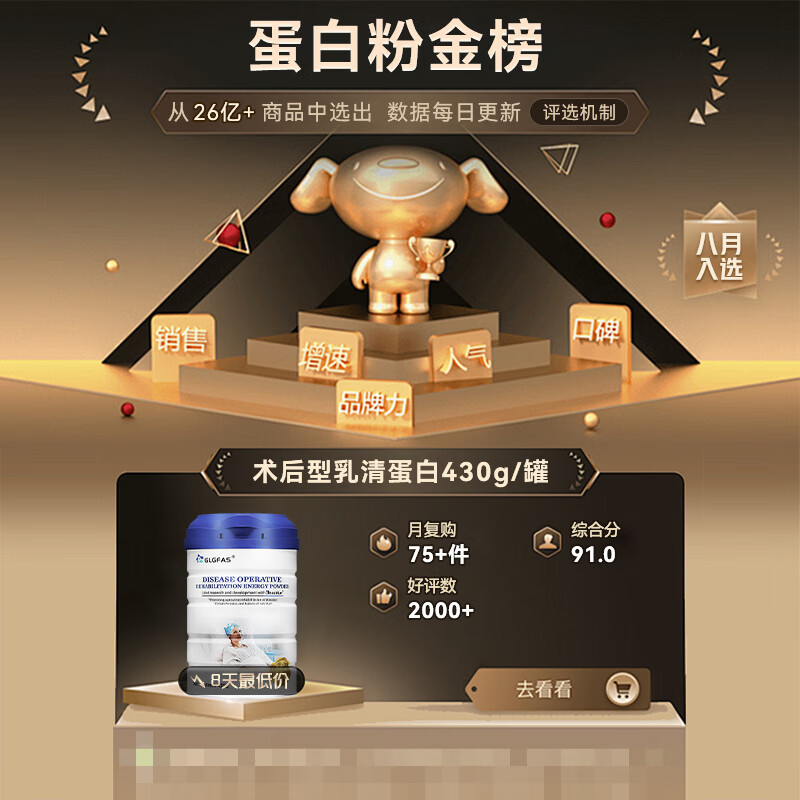 Aneoktur美国进口乳清蛋白粉 术后放化疗 老年人增强免疫力补充营养 430g