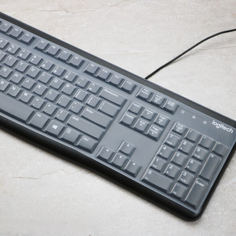 hrhpym 适用logitech罗k120技键盘膜mk120台式键盘保护膜全覆盖按键贴