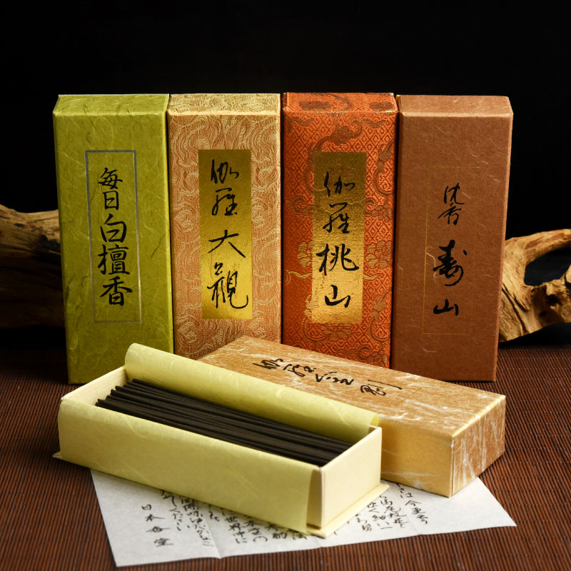 日本香堂沉香 日本香堂nipponkodo伽罗天然高端香薰线香熏香檀香沉香