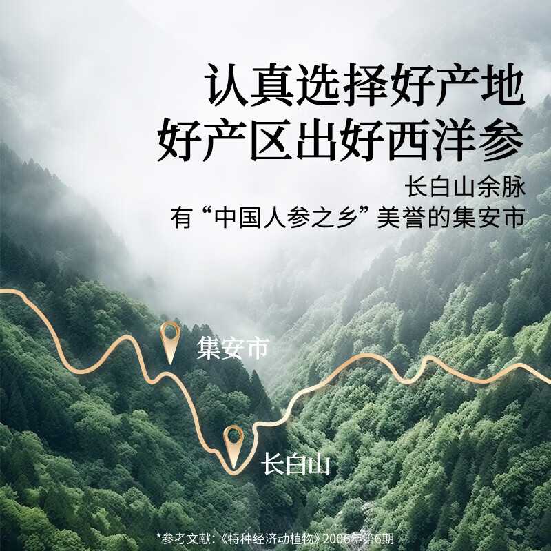 北京同仁堂西洋参片礼盒花旗参送父母长辈礼品春节年货礼盒 2号圆片 100g*1盒 1.4-1.6cm