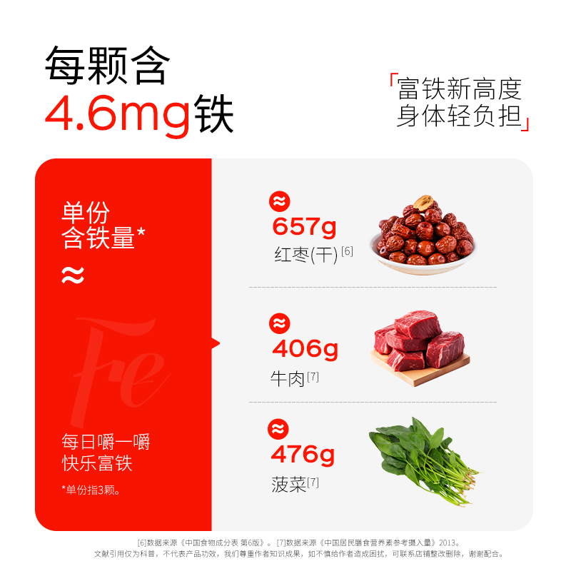 诺特兰德富铁软糖 女性孕期姨妈期可用 0糖0脂肪 成人气血铁元素营养软糖 【基础装】 30粒*3盒 清甜草莓味