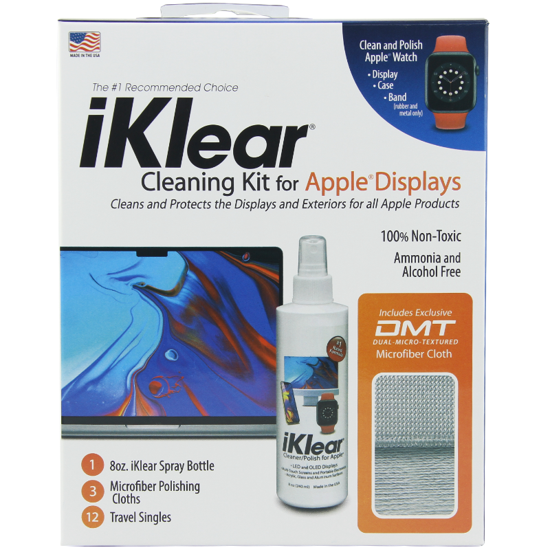 iKlear 屏幕清洁套装 iMac电脑雾面屏清洁套装 Retina清洁剂IK-5MCK 清洁套装 240ml