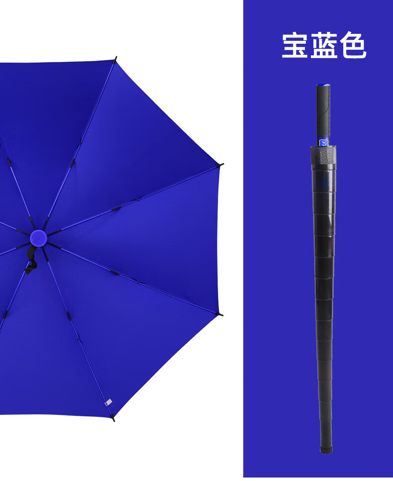 阿雨嗒嗒豪车劳斯来斯雨伞车标超大高尔夫黑胶遮阳伞 藏青带防水套超大高尔夫 一把