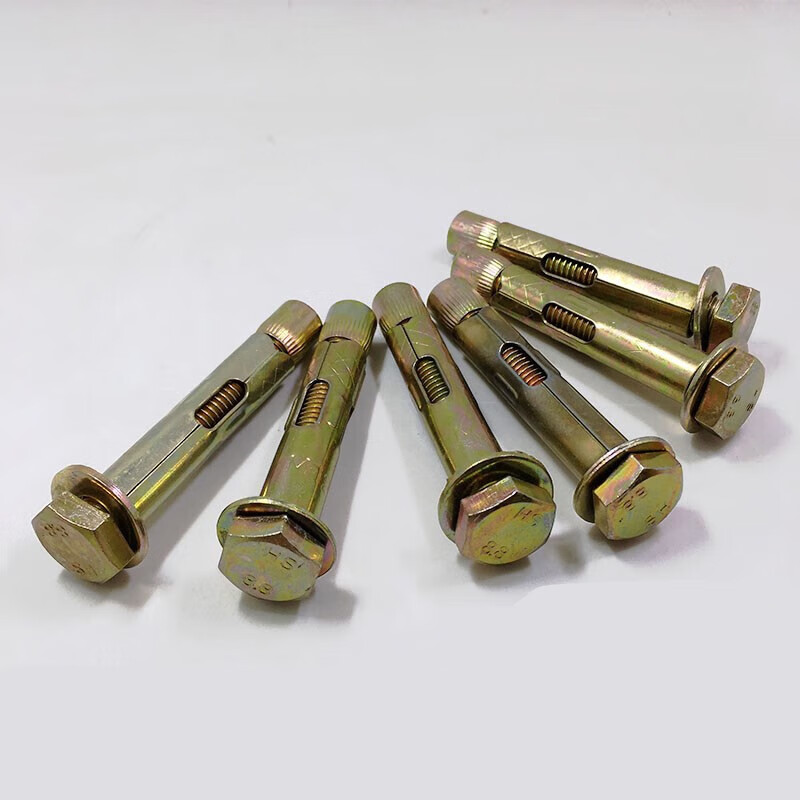 爆内置膨胀螺栓地板专用胀栓m6m8m10m12t11 实际长度是总长带帽短5mm