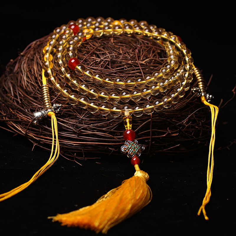 108颗念珠男女8/10mm手串修法招财转运项链 计数器款8mm佛珠有弹力