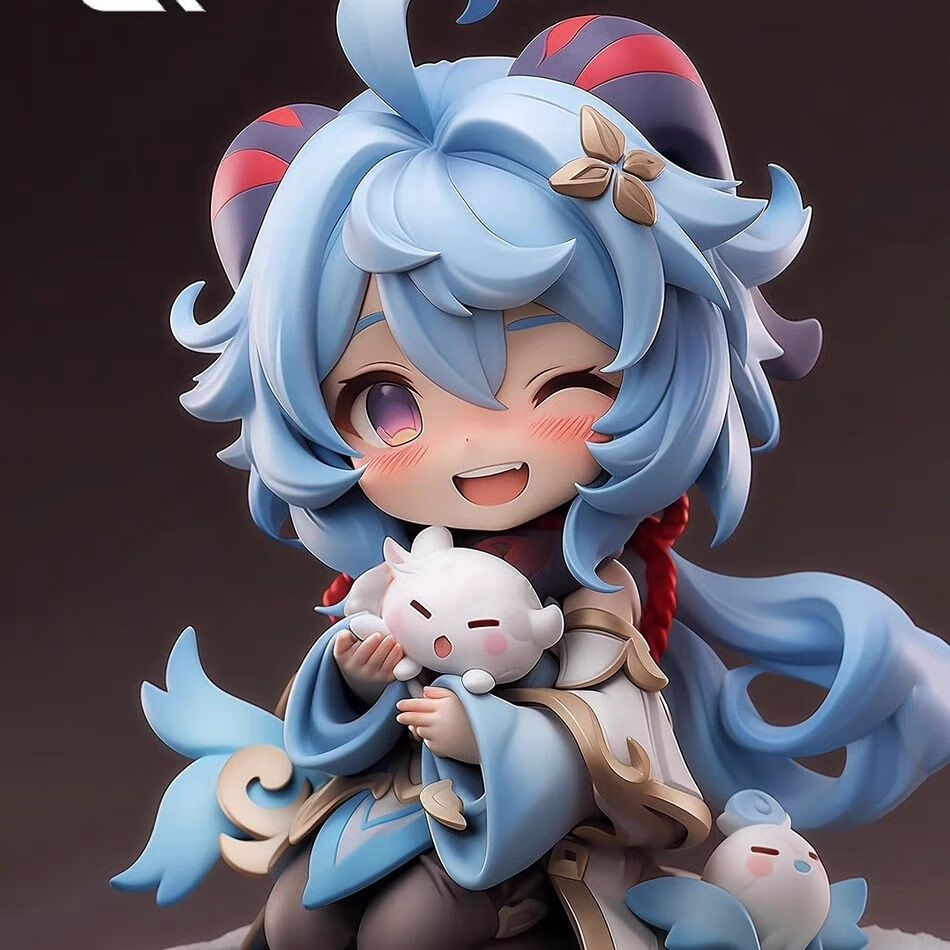 创京懿选甘雨q版产网红版版cr studio q版 潮玩gk雕像模玩摆件 版甘雨