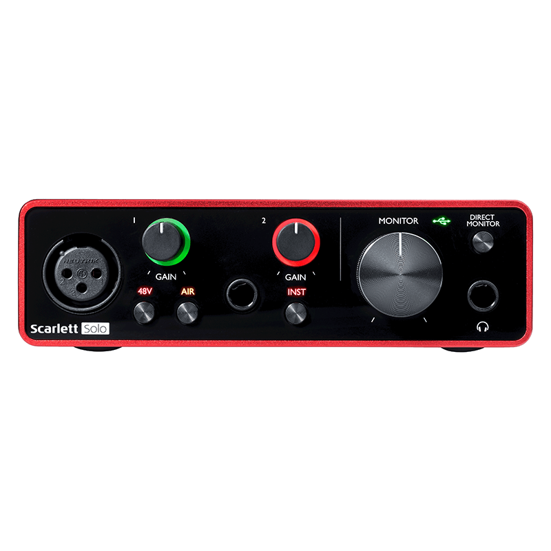 Focusrite/福克斯特 Scarlett solo/2i2/4i4三代USB录音声卡音频接口 Scarlett 2I2（三代）