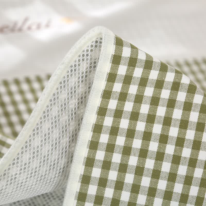 凉意婴幼儿苎麻凉席夏季新生宝宝用品童床凉席幼儿园午睡透气吸汗凉席 橄榄绿宝宝席 60*100cm