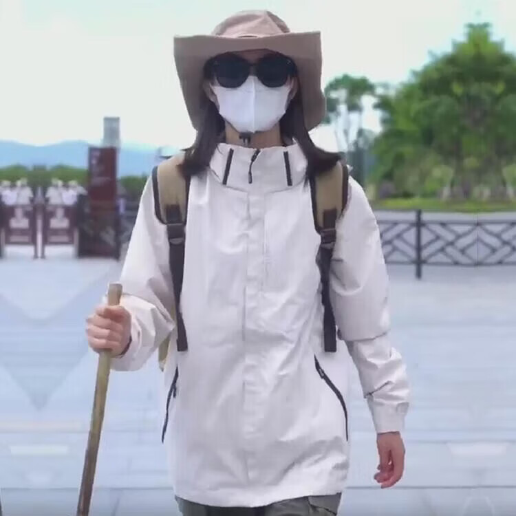 浪莎冲锋衣女秋冬新款三合一可拆卸防风防水登山外套户外保暖抓绒外套 黑色 【三防科技单外套】 XL 【推荐110-120斤】