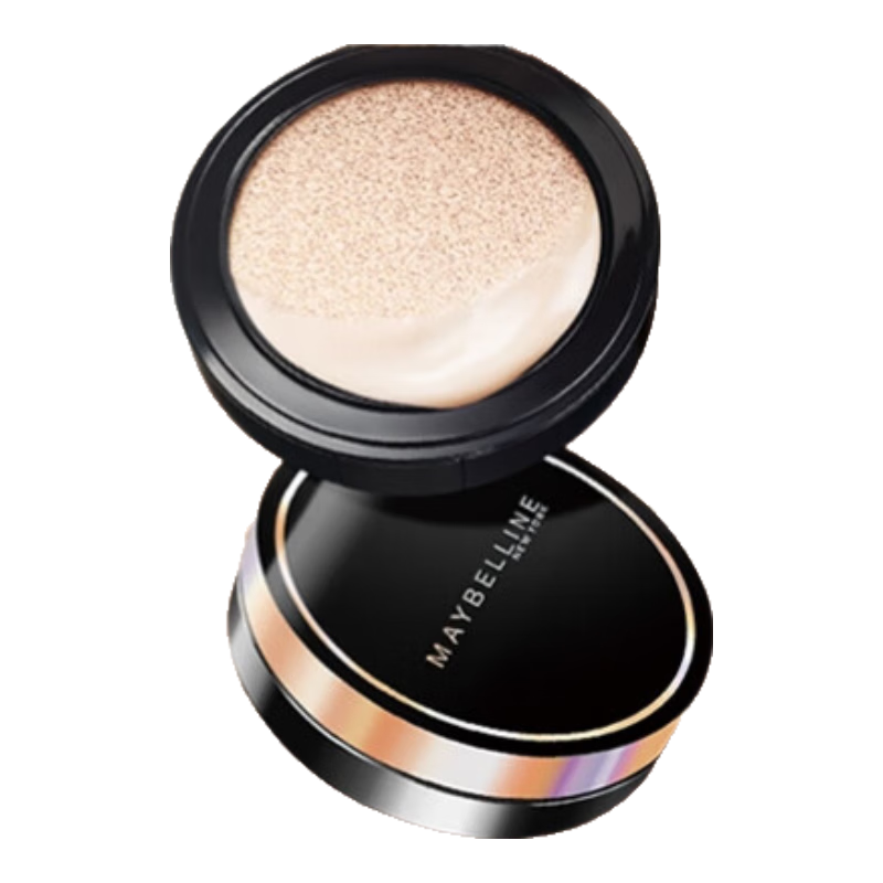 美寶蓮超然無(wú)瑕輕墊黑金氣墊 含替換裝 01亮膚色 遮瑕保濕 生日禮物女