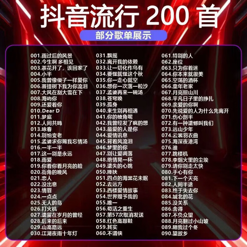 CRHMMFLF2026汽车载cd碟片流行dj新歌经典老歌情歌无损音乐光盘碟 【1蝶】-情歌DJ-(5首) 车载光盘抖音流行歌曲碟片无损音质热门经典老歌情歌车