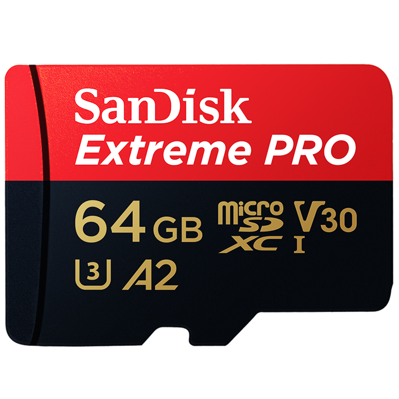 闪迪（SanDisk）64GB TF（MicroSD）存储卡 U3 C10 A2 V30 4K 至尊超极速移动版内存卡 读速200MB/s