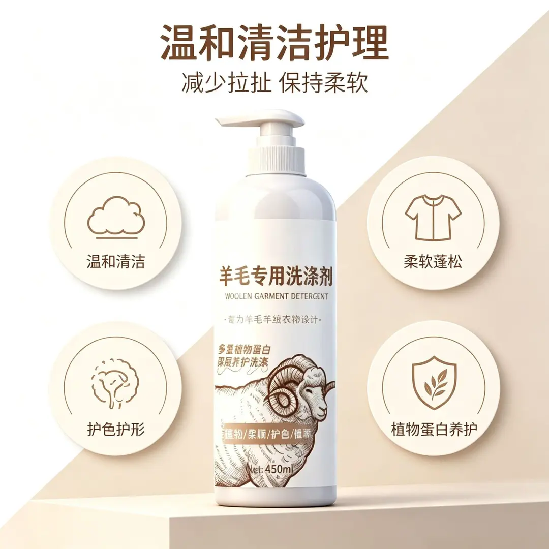 【秋冬必备】防缩水防发硬蓬松柔顺留香洗涤剂HA19 【拍一发二】家庭优惠装500ml*2瓶