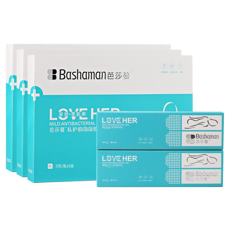 芭莎蔓私护凝胶护理凝胶芭莎曼私护凝胶 3盒 冲洗器