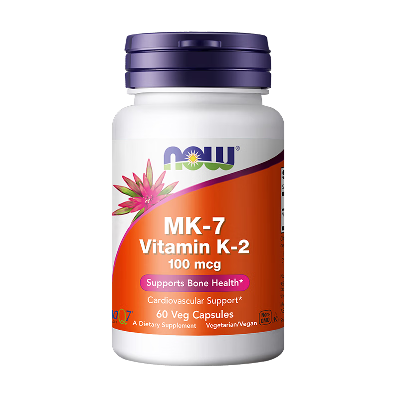 ŵ�£�NOW��ά����K2����MK-7 �ٸ����� �ƴ�ߺ���100mcg*60�� 117Ԫ