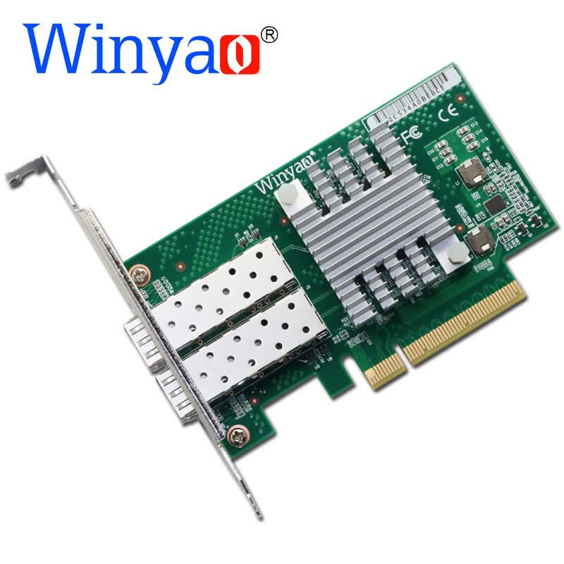 Winyao E599F2 PCI-E 万兆光纤网卡82599 X520-DA1 X520-DA2 E599F2
